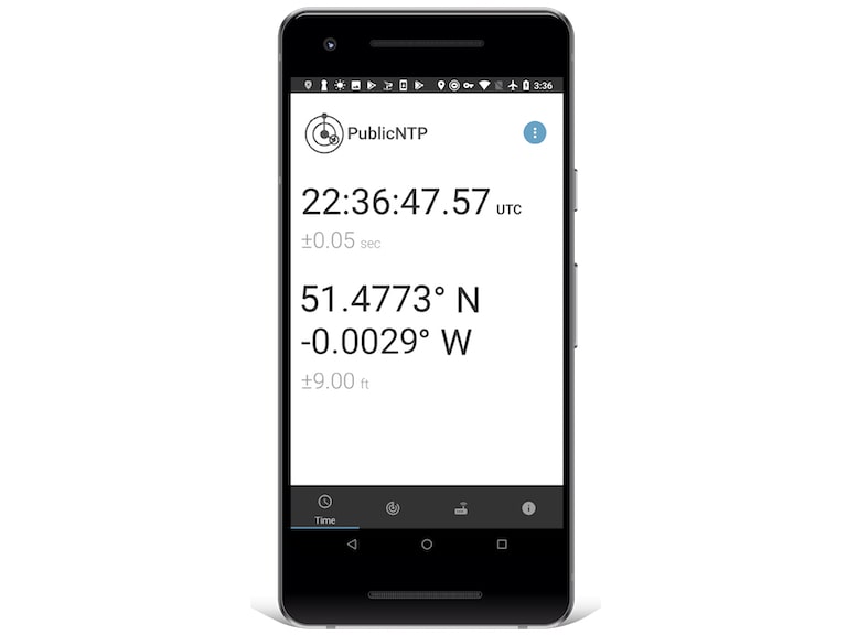 Time Server App on Pixel 2