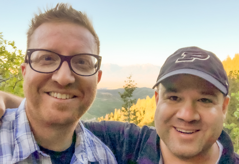 Scott and Terry at Butterfield Canyon.