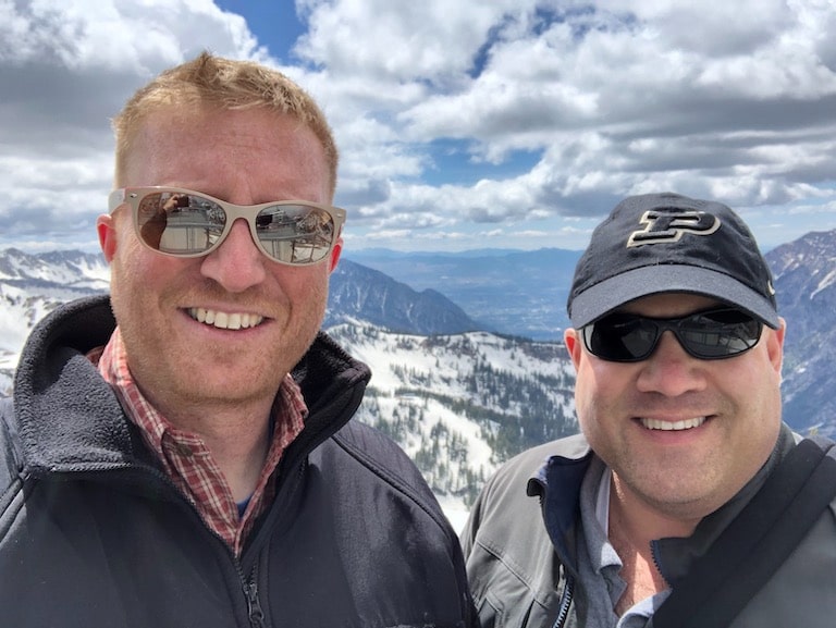 Scott and Terry at Snowbird.